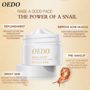 OEDO Anti-Wrinkle/Anti-Aging Snail Nourishing Facial Cream