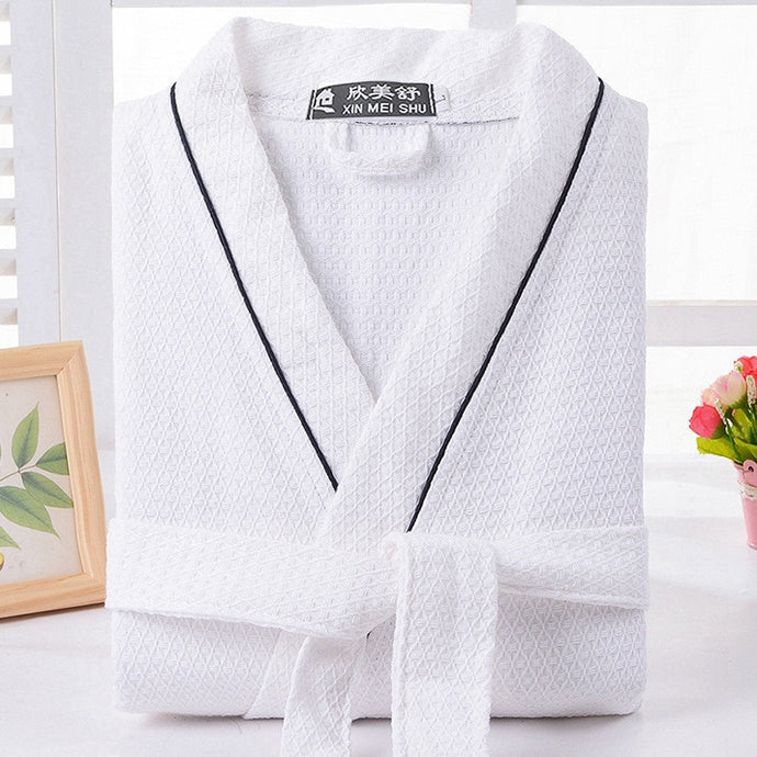 Waffle Cotton Men's Bathrobe