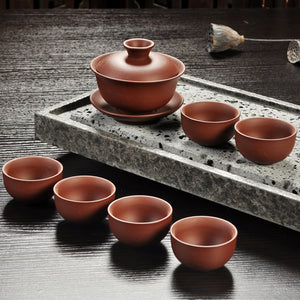 Ceramic Yixing Purple Ceremony Tea Set