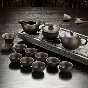 Ceramic Yixing Purple Ceremony Tea Set