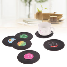 Load image into Gallery viewer, 6Pcs/set Retro Vinyl Drink Coasters