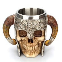 Load image into Gallery viewer, Stainless Steel Skull Mug