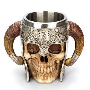 Stainless Steel Skull Mug