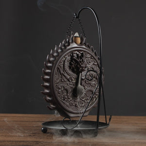 Hanging Dragon Backflow Ceramic Incense Burner