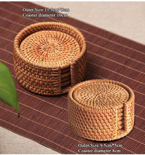 Load image into Gallery viewer, 6pcs Creative Coasters - Rattan Weave