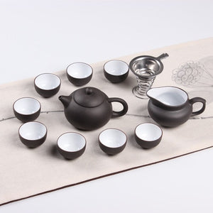 Ceramic Yixing Purple Tea Set