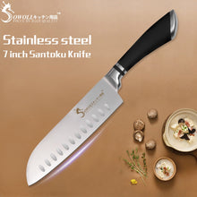 Load image into Gallery viewer, High Quality Stainless Steel Santoku Knife