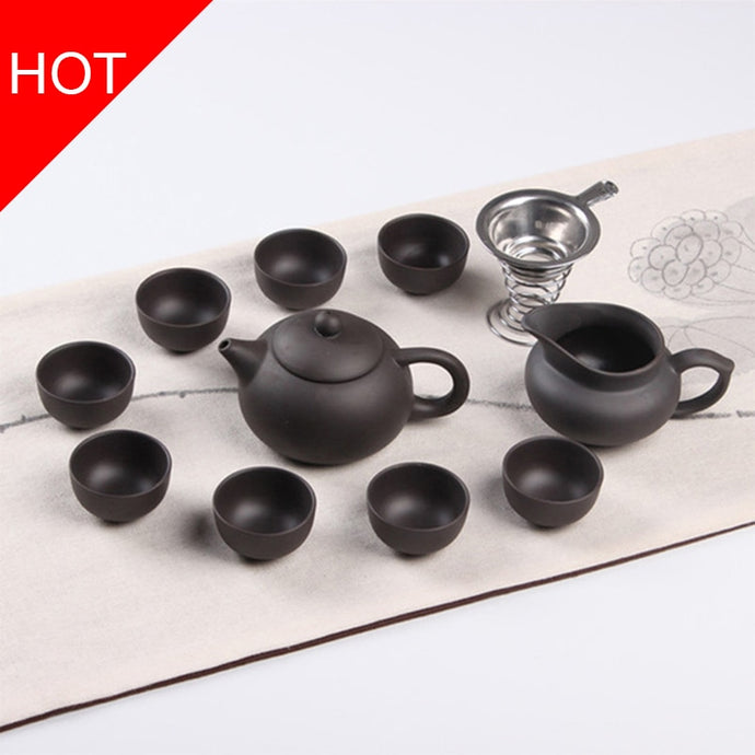 Ceramic Yixing Purple Tea Set