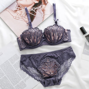 European Lingerie Set with Push Up Bra