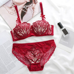 European Lingerie Set with Push Up Bra