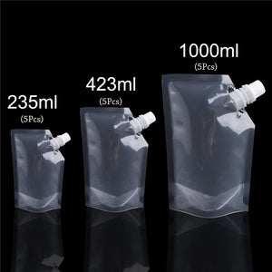 20pcs Concealable Plastic Reusable Liquor Pouch