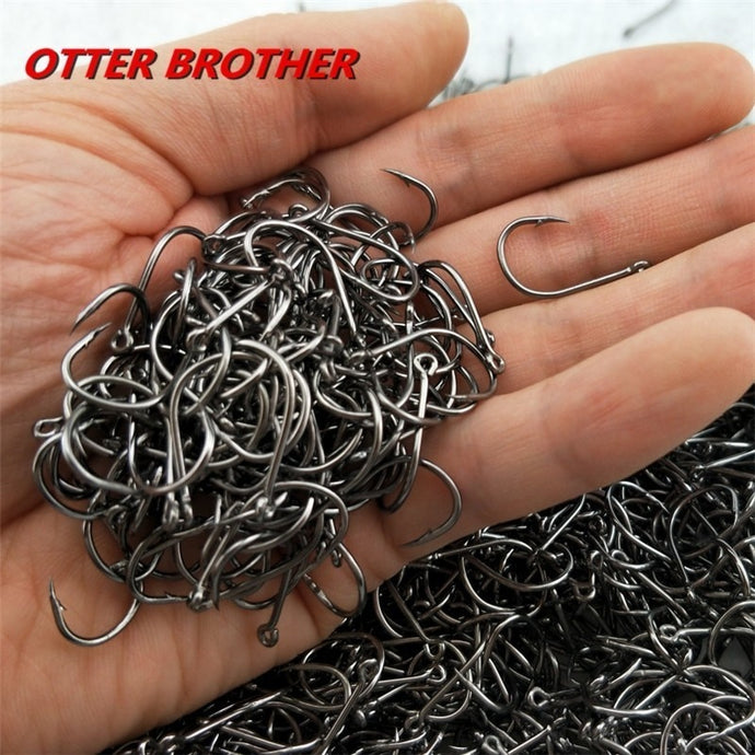 High Carbon Steel Fish Hook Barbed 30PCS