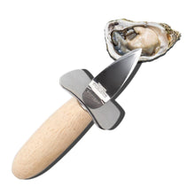 Load image into Gallery viewer, Stainless Steel Wooden Handle Oyster Knife