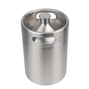 304 Stainless Steel 5L/ 3.6L/ 2L Mini Keg Beer Pressurized Growler