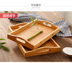 Japanese Bamboo Square Tray