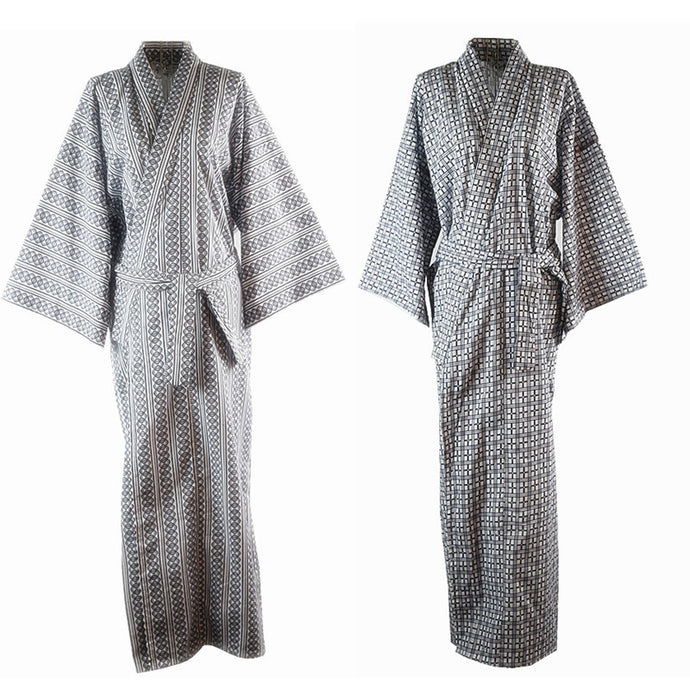 Traditional Japanese Male Kimono Bathrobes