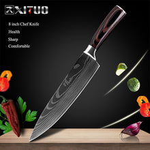 Load image into Gallery viewer, 8&quot;inch Japanese Kitchen Knives - Damascus Pattern