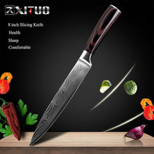 Load image into Gallery viewer, 8&quot;inch Japanese Kitchen Knives - Damascus Pattern