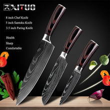 Load image into Gallery viewer, 8&quot;inch Japanese Kitchen Knives - Damascus Pattern