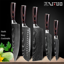 Load image into Gallery viewer, 8&quot;inch Japanese Kitchen Knives - Damascus Pattern