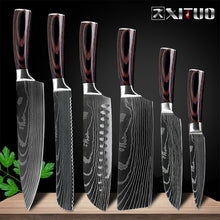 Load image into Gallery viewer, 8&quot;inch Japanese Kitchen Knives - Damascus Pattern