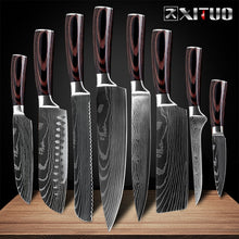 Load image into Gallery viewer, 8&quot;inch Japanese Kitchen Knives - Damascus Pattern