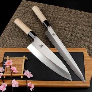 2 Pcs Sashimi Knife Set