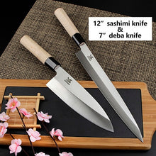 Load image into Gallery viewer, 2 Pcs Sashimi Knife Set