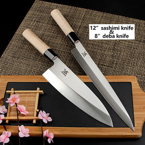 2 Pcs Sashimi Knife Set