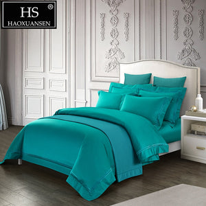 Luxury Green Modern Brief Style Bedding Set