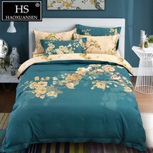 Load image into Gallery viewer, Luxury 3D Floral Print Brushed Egyptian Cotton Quilt Cover