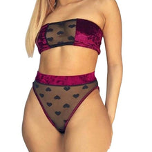 Load image into Gallery viewer, Sexy Mesh Wireless Bra and Underwear Set